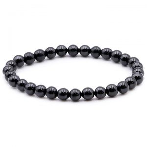 Bracelet Spinelle Noire perles 6mm - boutique La Porte des Secrets