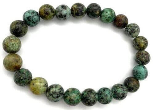 Bracelet en pierres de Turquoise d'Afrique - perles extra de 7/8 mm - boutique La Porte des Secrets