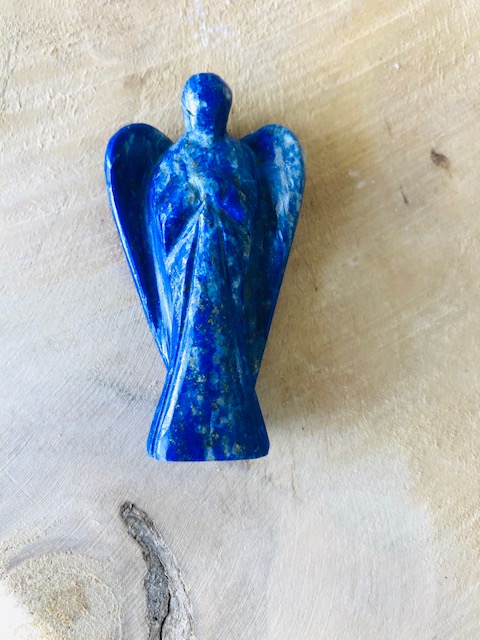 Ange en Lapis lazuli naturelle - 5cm - boutique La Porte des Secrets