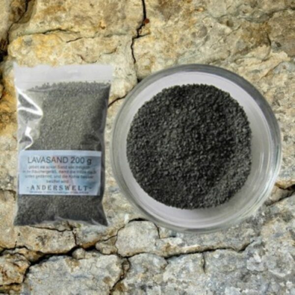 Sable de lave noir de Sable volcanique noir original de l'île des dieux et des esprits. Sachet de 200gr. Pour fumigation ou autres. Boutique ésotérique La Porte des Secrets