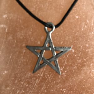 Pentacle ou étoile de Salomon argenté 3cm - Boutique La Porte des Secrets