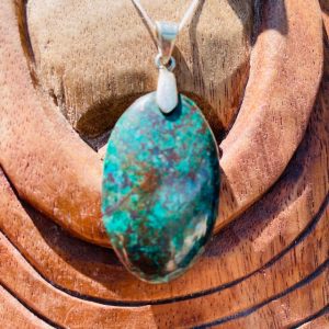 CHRYSOCOLLE du Pérou - pendentif