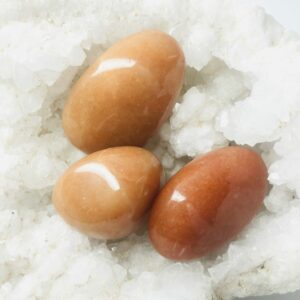 Aventurine orange (Peach)-pierre roulée d'Inde boutique de pierres La Porte des Secrets