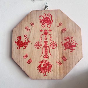 Miroir oeil de sorcière convexe (bombé vers le haut, reflet à l'endroit) pour Feng-shui ou protection boutique ésotérique La Porte des Secrets