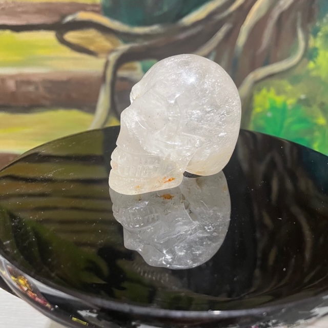 Crâne cristal de roche du Mexique - 6,2 cm - La Porte des Secrets
