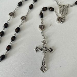 Chapelet Dévotion béni Ste Bernadette, Marie et croix de Jésus