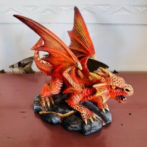 Petit Dragon Feu Protecteur, 11cm - Boutique La Porte des Secrets