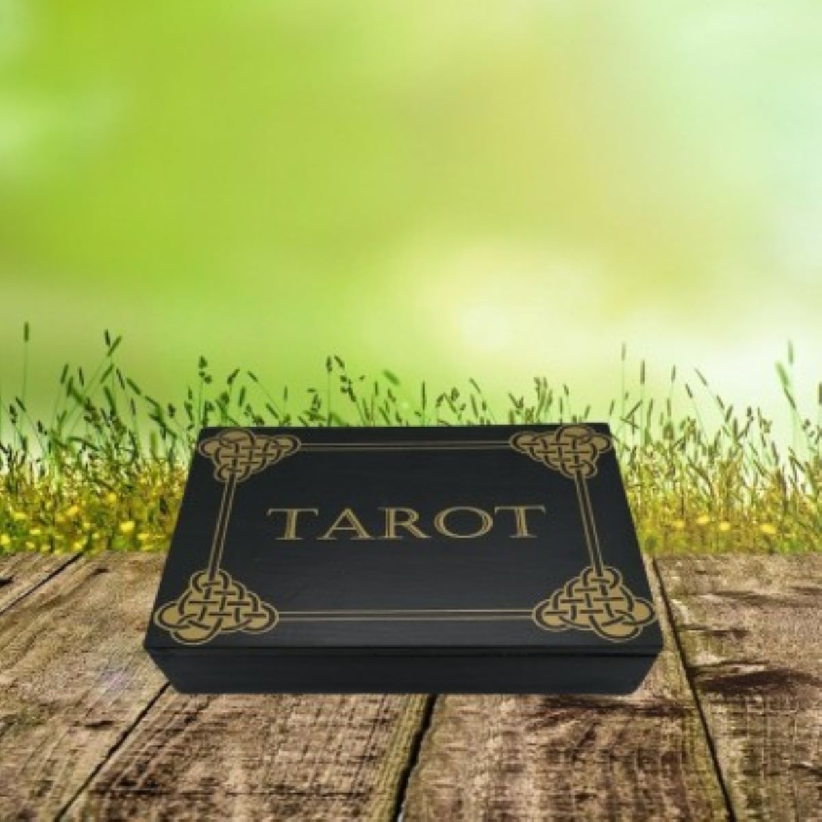 Boîte de rangement pour tarot & oracle grand modèle – Protection & élégance