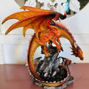 Le Dragon Feu ou Dragon Rouge , 22 cm - Boutique La Porte des Secrets