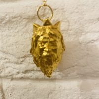Pendule ATLANTE dorure à l'or 24 carats - boutique La Porte des Secrets