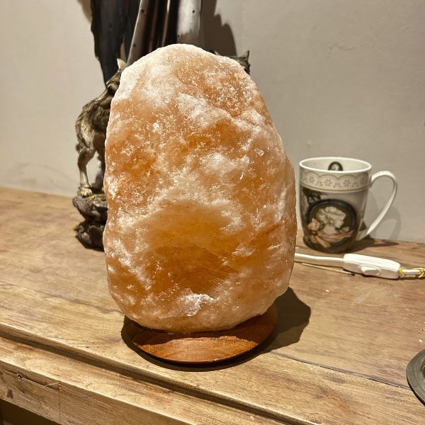 Lampe de sel rose véritable de l'Himalaya - forme libre brut Pakistan 8kg - Boutique ésotérique La Porte des Secrets