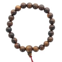 Bracelet tibétain en bois de rose du Mozambique - Boutique de lithothérapie La Porte des Secrets