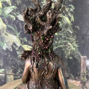 GAÏA magnifique buste artisanal de Nemesis Snow vue de dos - 26cm -1.390kg - Boutique La Porte des Secrets