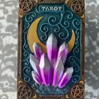 Coffret pour Tarot ou Pierres - boite artisanal Nemesis Snow - Boutique ésotérique La Porte des Secxrets
