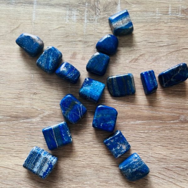 Lapis lazuli A++ d'Afghanistan 3-4cm - Pierre roulée -Boutique La Porte des Secrets