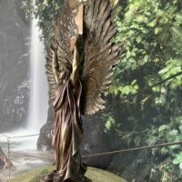 Métatron vue de profil - Statue artisanal Nemesis Snow -1.145kg et 25 cm de largeur - Boutique La Porte des Secrets