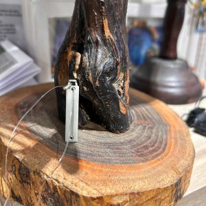 Pendentif barre d'Atlante vue arrière Argent massif 925/1000 hauteur 3 cm 26 gr - Boutique La Porte des Secrets