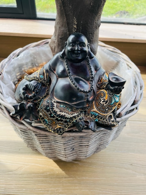 Bouddha rieur bonheur, chance, prospérité et longévité 20 cm - Boutique ésotérique La Porte des Secrets