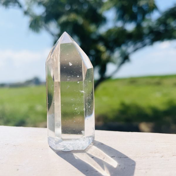 Petite pointe de cristal de roche Brésil, 5.4 cm - Boutique La Porte des Secrets
