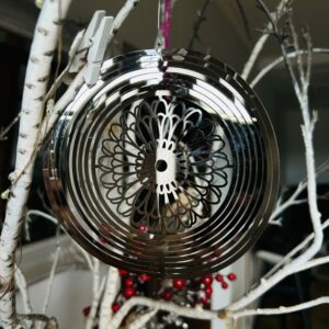 Mobile cosmos spinner motif fleur de vie Omsaé, 12,7 x 52 x 1,5 cm. - Boutique ésotérique La Porte des Secrets