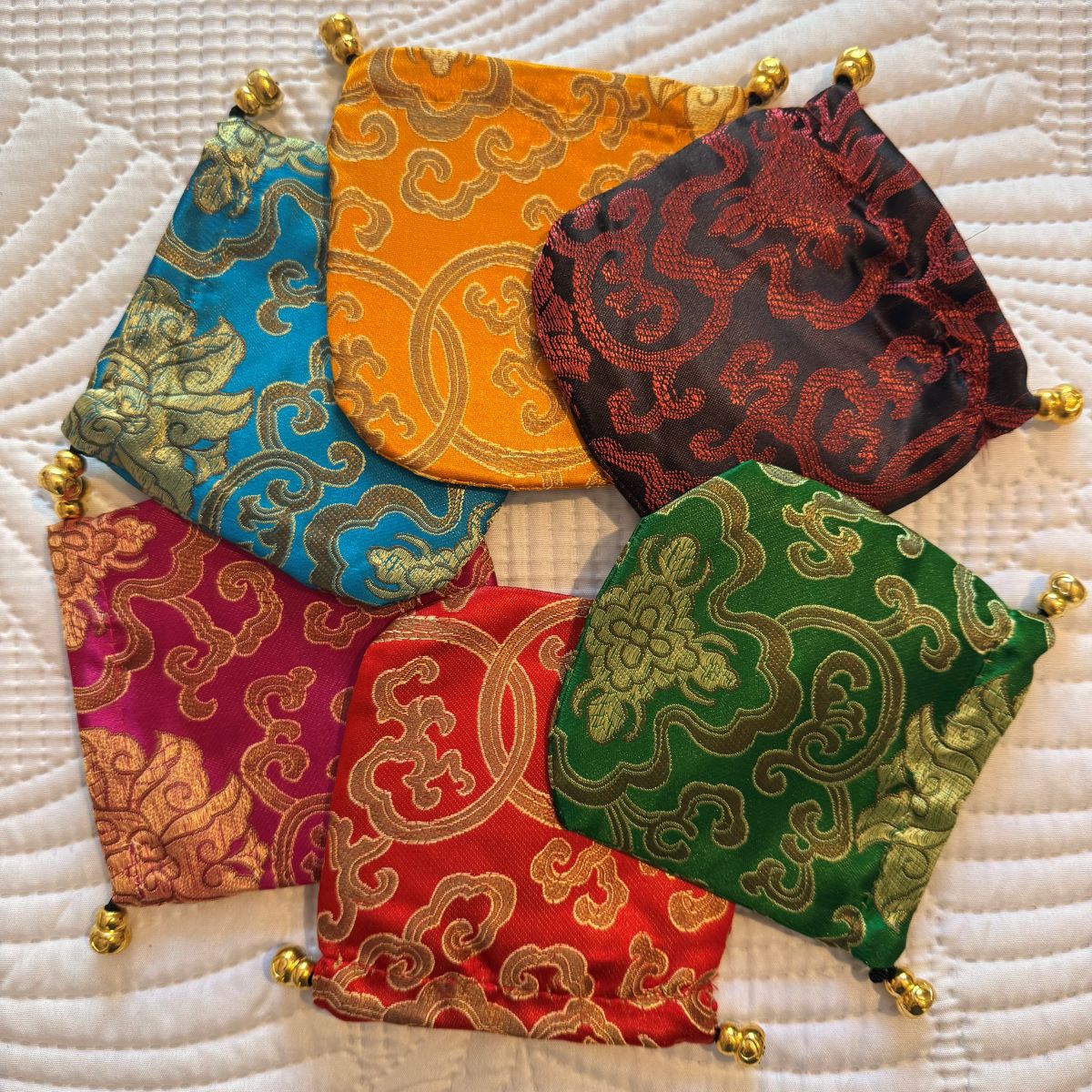 Nappe D'autel En Velours Pour Tarot Et Rituels - Tissu De Qualité Avec Sac, Accessoire ésotérique Pour Divination