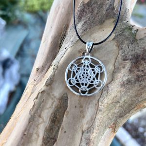 Pendentif Cube de Metatron en argent massif - Géométrie sacrée 3cm - Boutique ésotérique La Porte des Secrets