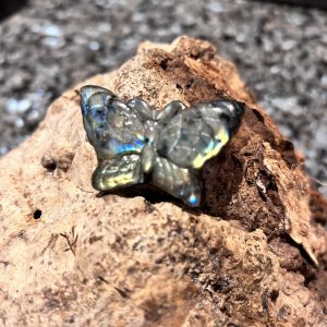 Papillon Labradorite extra sculpture Madagascar - Boutique La Porte des Secrets