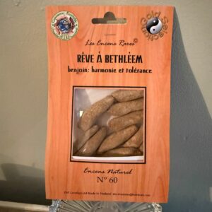 Encens rare Rêve à Bethleem N° 60 " Benjoin : Harmonie et tolérance" . Boutique ésotérique La Porte des Secrets
