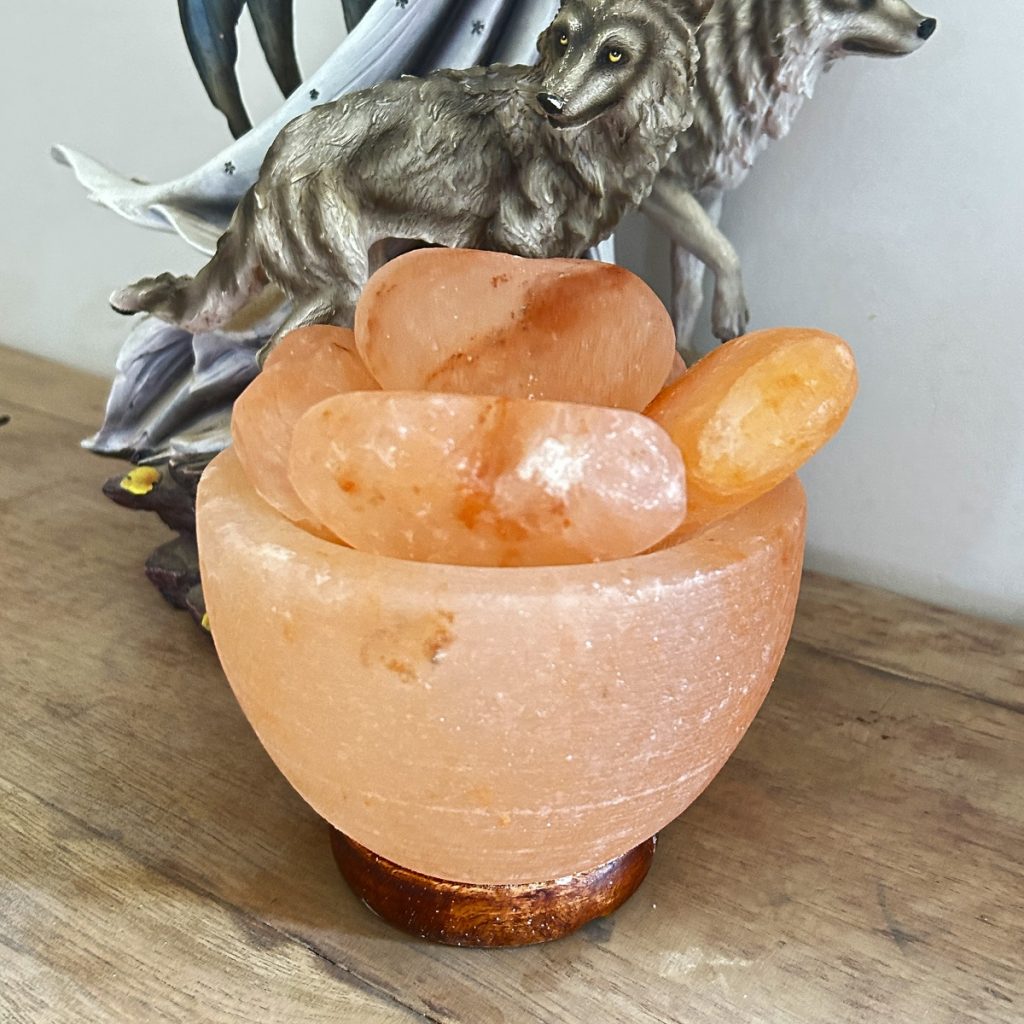 Lampe Sel de l’Himalaya - ANGE GARDIEN - 3 kg - Ambiance Zen et Feng