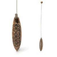 Bio-Tenseur Fleur de Vie en Cuivre avec Tige en Acier 30 cm – Outil de Radiesthésie et Énergie Subtile. Présenté dans sa boite rouge de protection - Boutique La Porte des Secrets