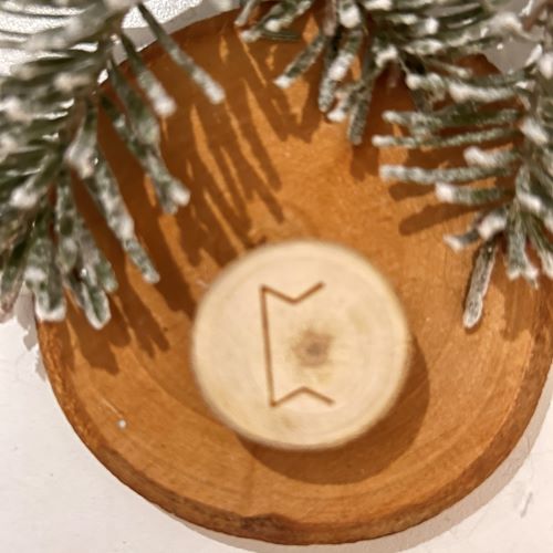 Rune 14. PERTHRO - PEORTH en bois brut naturel - Boutique La Porte des Secrets