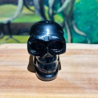 Crâne en obsidienne noire artisanal du Mexique 6.4 cm - Boutique La Porte des Secrets