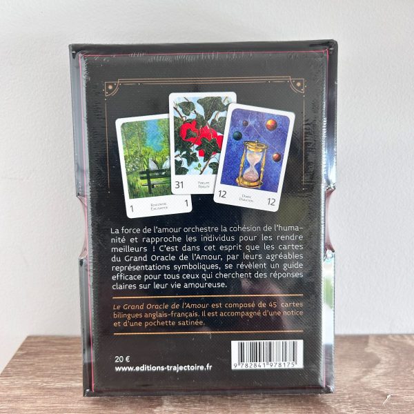 Le Grand Oracle de l'Amour en coffret , 45 cartes bilingues Français-Anglais boutique ésotérique La Porte des Secrets
