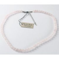 collier quartz rose perles 6mm boutique de lithothérapie La Porte des Secrets