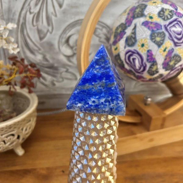 Pyramide Lapis-lazuli Afghanistan 4.2 cm haute qualité extra boutique La Porte des Secrets