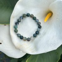 Agate africaine bracelet en perles de 8mm - boutique La Porte des Secrets