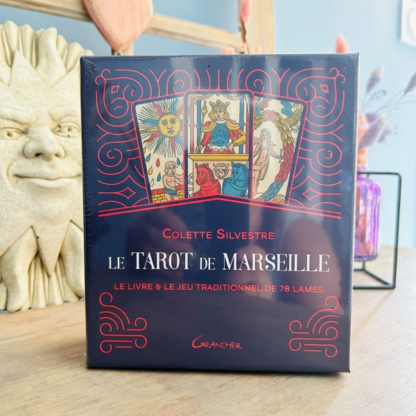 Le Tarot de Marseille - Coffret livre & jeu traditionnel de Colette Silvestre boutique ésotérique La Porte des Secrets