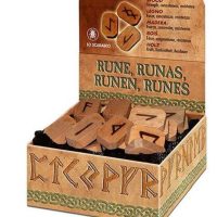 Runes en bois précieux - coffret Lo Scarabéo. Boutique ésotérique La Porte des Secrets