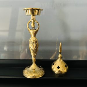 Brûle encens Déesses en laiton 23 cm de hauteur - Boutique ésotérique La Porte des Secrets