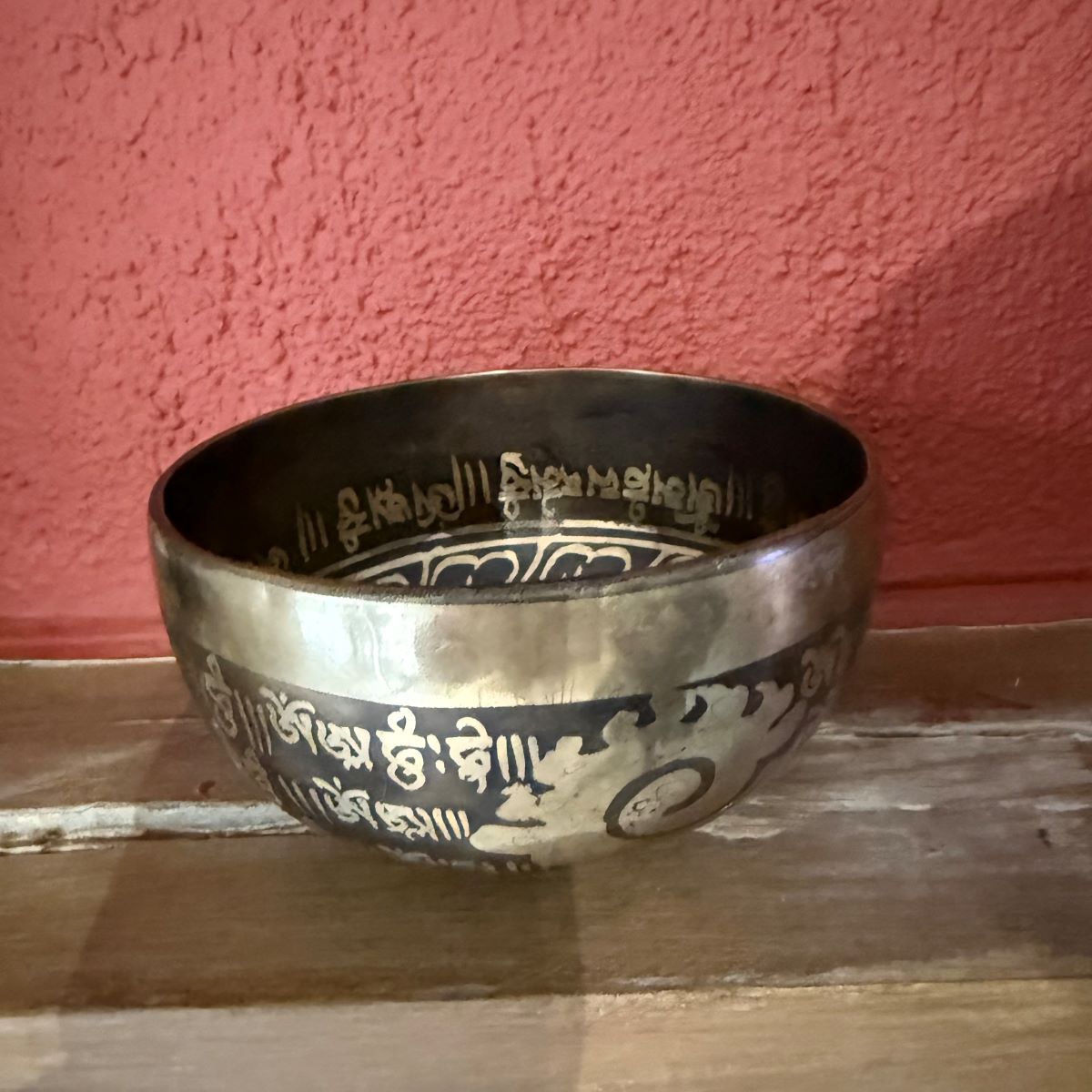 Bol médecine Tibétain traditionnel gravé 13 cm