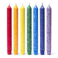Bougies des chakras parfumée boite 7 cierges. Boutique La Porte des Secrets