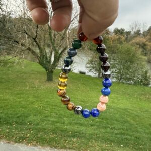 Bracelet chemin d'âme - Chemin de vie en pierres naturelles de haute qualité réalisé en perles de 8mm. boutique de lithothérapie La Porte des Secrets