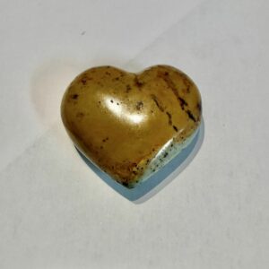 coeur Jaspe Polychrome aussi appelé jaspe imérial ou jaspe imprimé. Pierre naturelle polie Madagascar. Boutique La Porte des Secrets