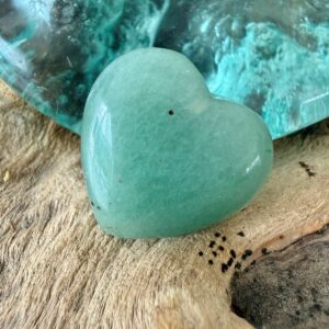 Petit coeur en Aventurine verte 3 cm - Pierre naturelle du Brésil - Boutique La Porte des Secrets