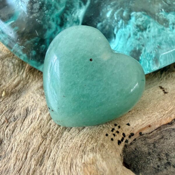 Petit coeur en Aventurine verte 3 cm - Pierre naturelle du Brésil - Boutique La Porte des Secrets