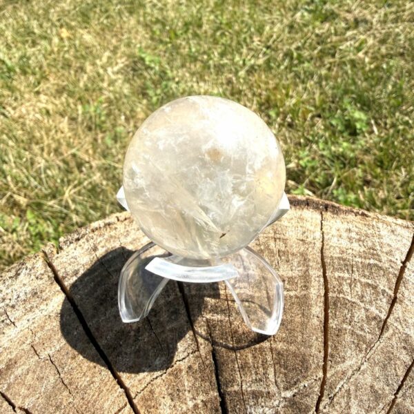 Cristal de Roche du Mexique en Sphère 4 cm – Pierre Naturelle de Collection. Boutique La Porte des Secrets